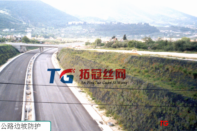 加筋麥克墊公路邊坡生態(tài)護(hù)坡